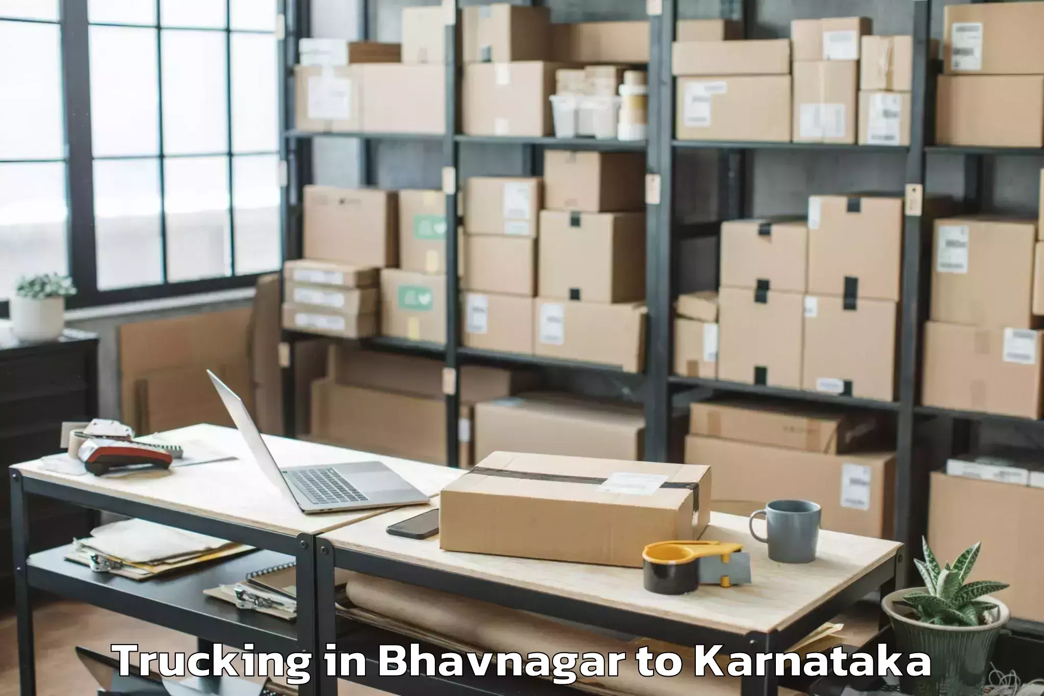 Hassle-Free Bhavnagar to Holalkere Trucking